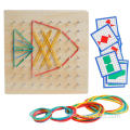 Wooden Manipulative Material Graphical Educational Toys